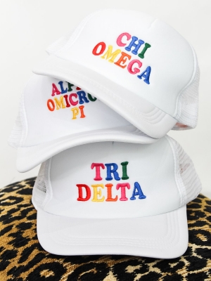 Multi Color Sorority Trucker Hat